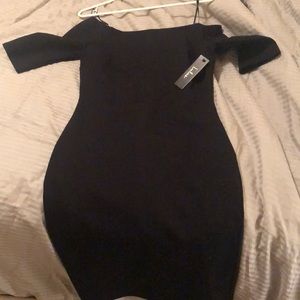 Lulu’s fitted black cocktail dress
